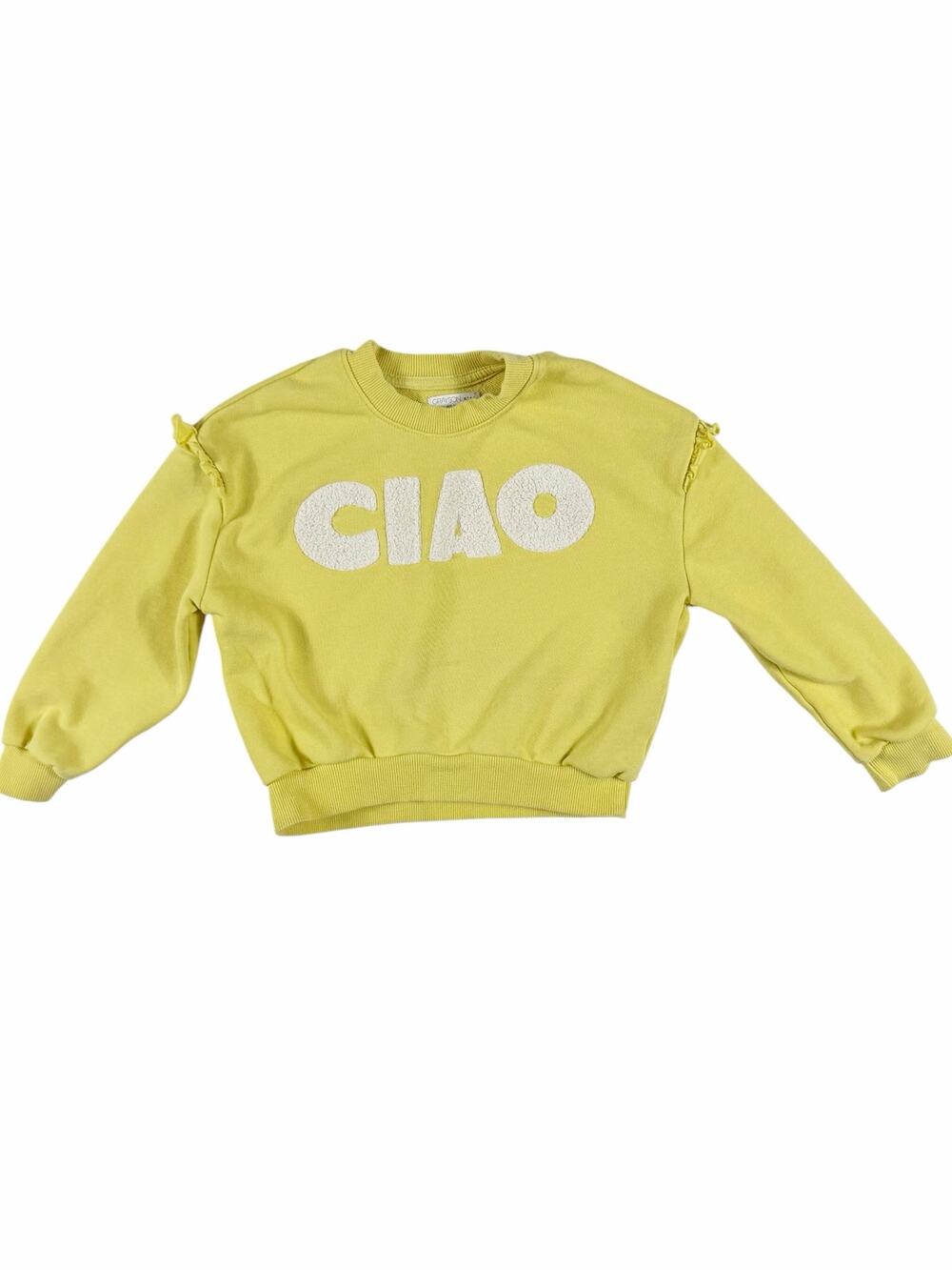 Grayson Mini CIAO Terry Sweatshirt Yellow Size 5